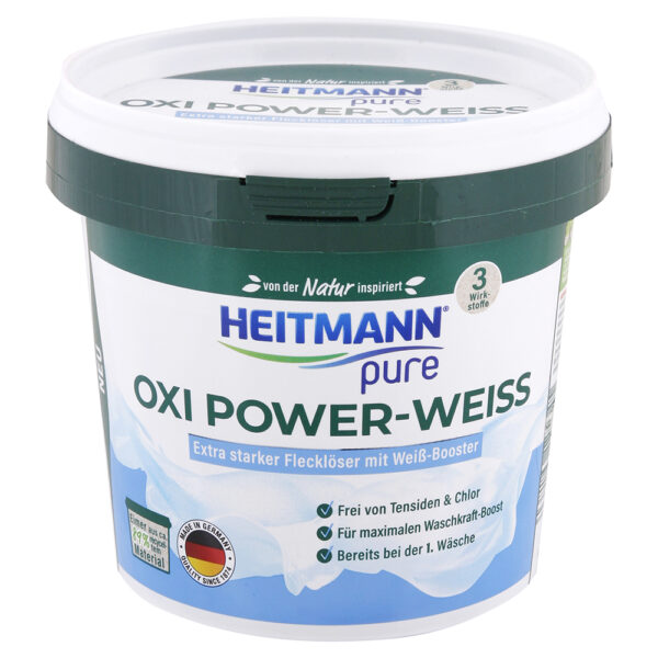 Heitmann Oxi Power White odstraňovač škvŕn na bielu bielizeň 500 g