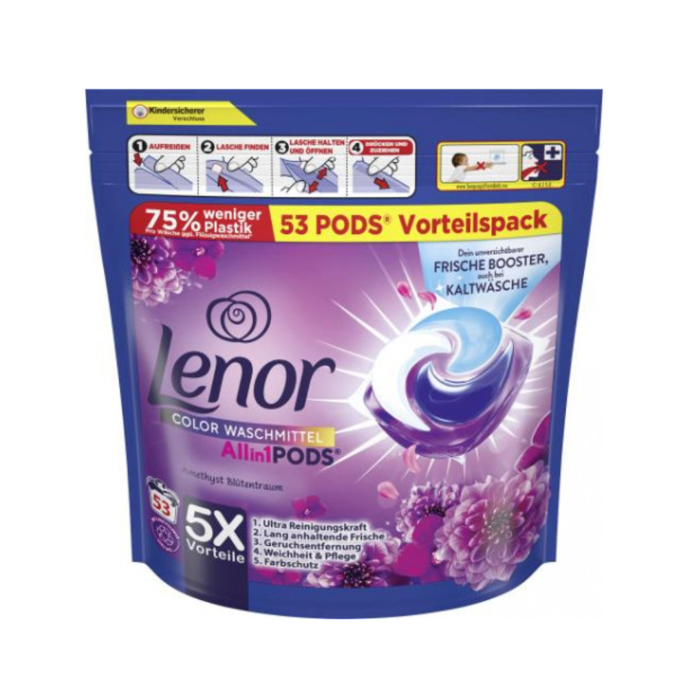 Lenor All in 1 Pods kapsule na pranie Amethyst 53 ks