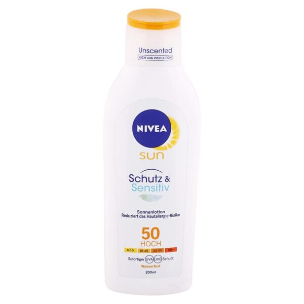 Nivea Sun mlieko na opaľovanie Sensitive SPF 50