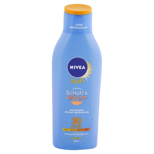 Nivea Sun opaľovacie mlieko na podporu zhlednutia SPF 30