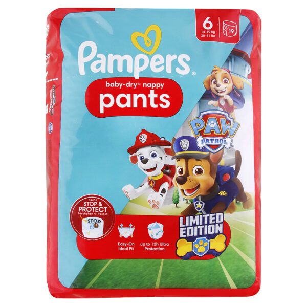 PAMPERS Baby Dry detské plienky 6 Paw Patrol 19 ks