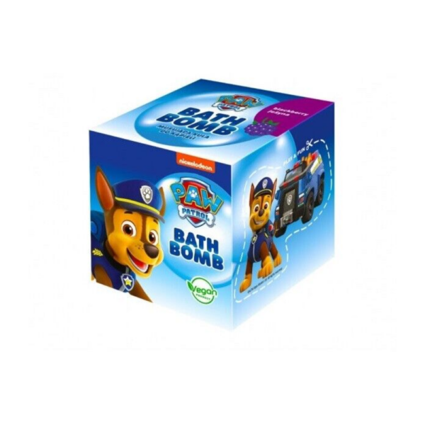 Paw Patrol šumivá bomba do kúpeľa Chase Černica 165 g