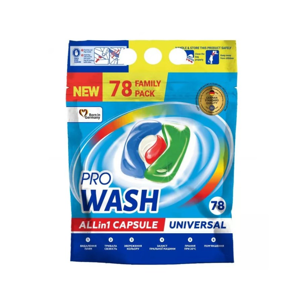 Pro Wash univerzálne kapsule 78 ks