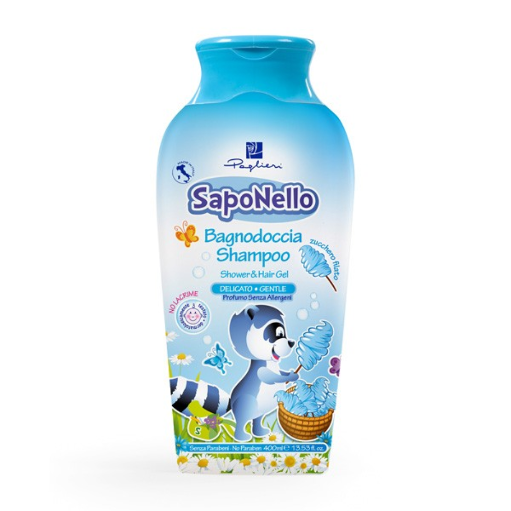 Saponello gél a šampon 2 v1 Cukrová vata 400 ml