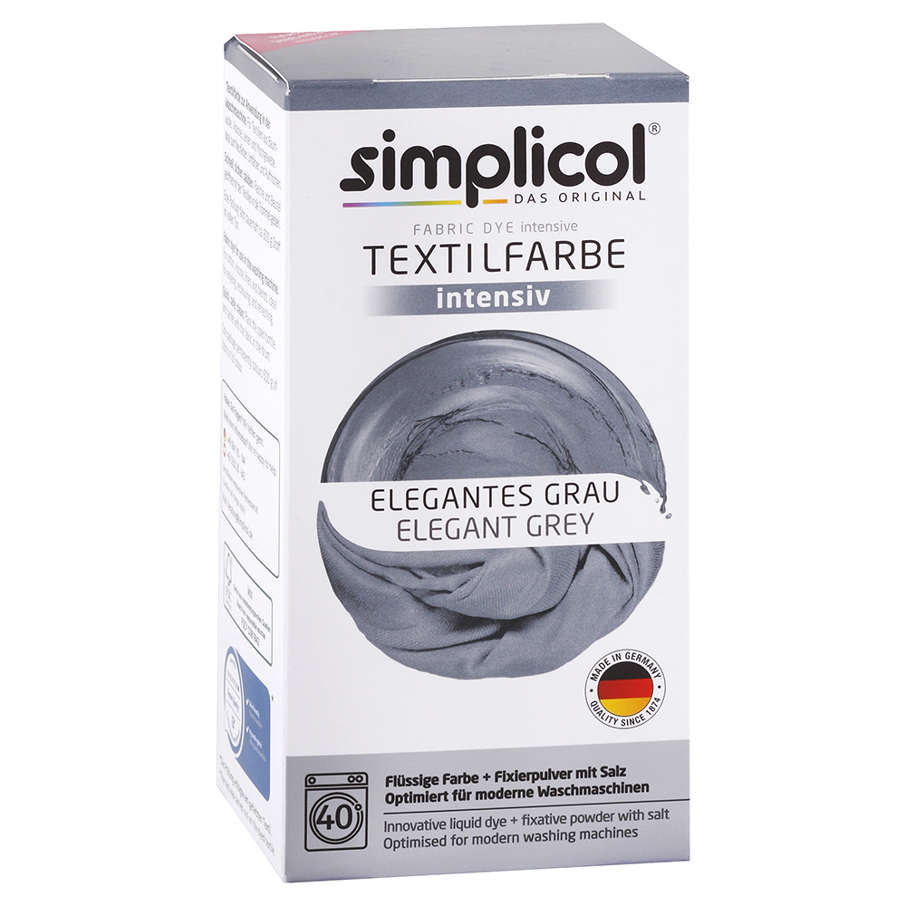 Simplicol farba na textil Elegantná šedá 150 ml + 400 g