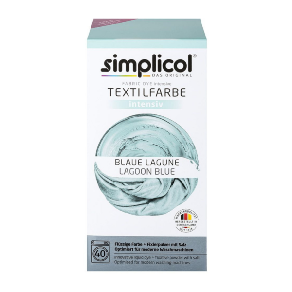 Simplicol farba na textil Modrá lagúna 150 ml + 400 g