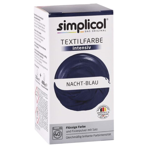 Simplicol farba na textil Nočná modrá 150 ml + 400 g