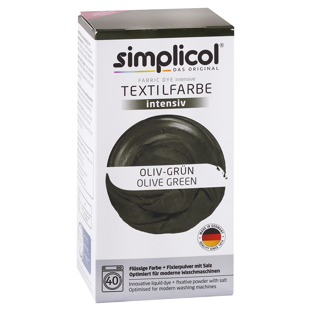 Simplicol farba na textil Olivovo zelená 150 ml + 400 g