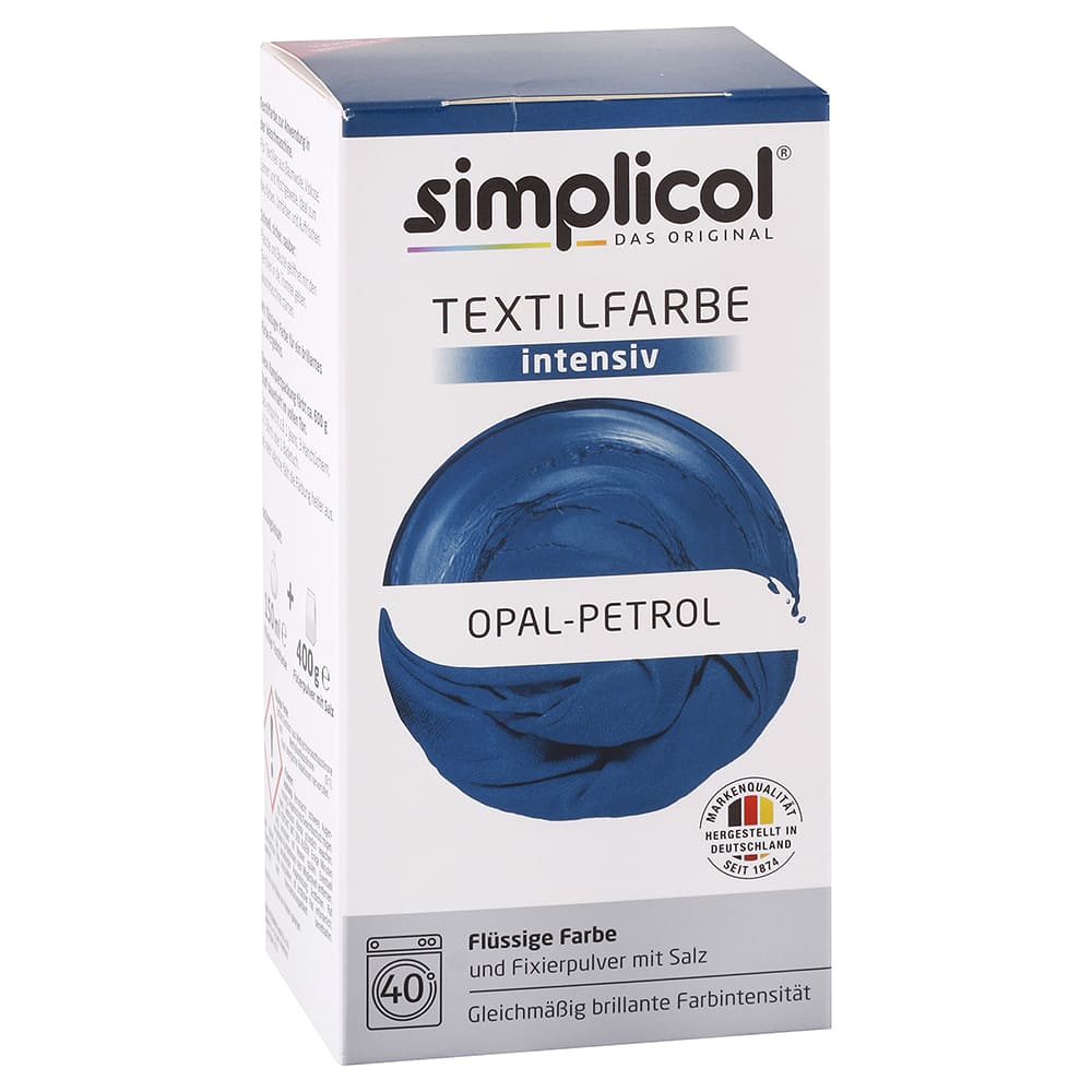 Simplicol farba na textil Petrolejová modrá 150 ml + 400 g