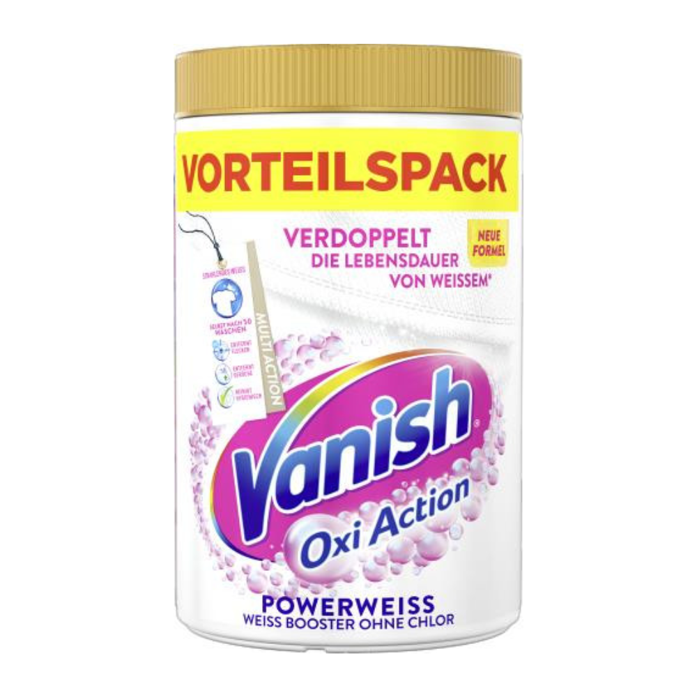 Vanish Oxi Action práškový odstraňovač škvŕn na bielu bielizeň 1650 g