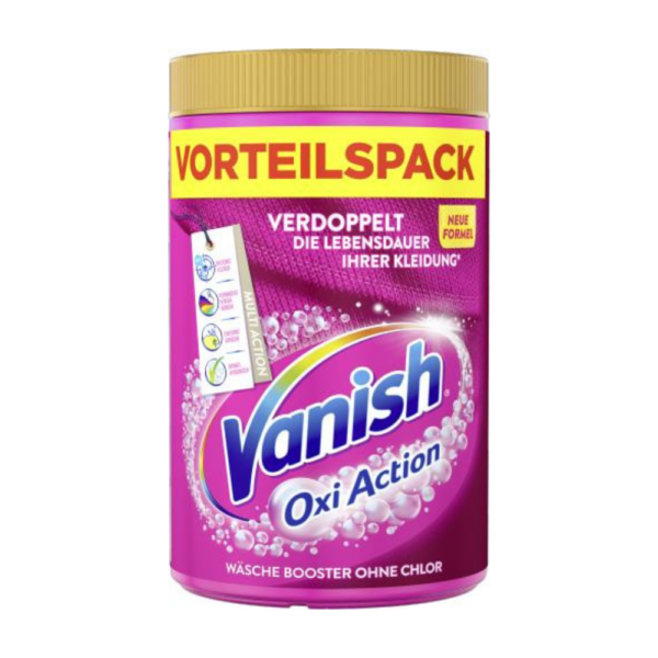 Vanish Oxi Action práškový odstraňovač škvŕn na farebnú bielizeň 1650 g