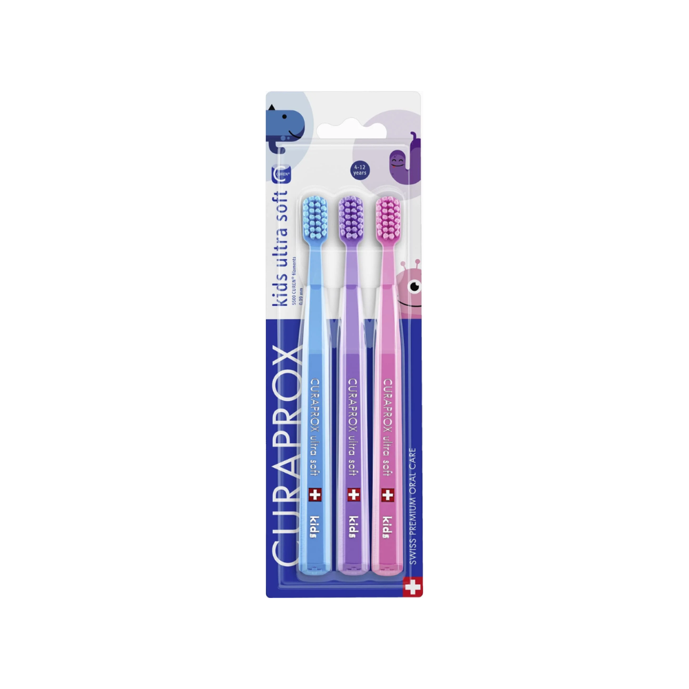 Curaprox 3 - balenie detských zubných kefiek CS Ultra Soft