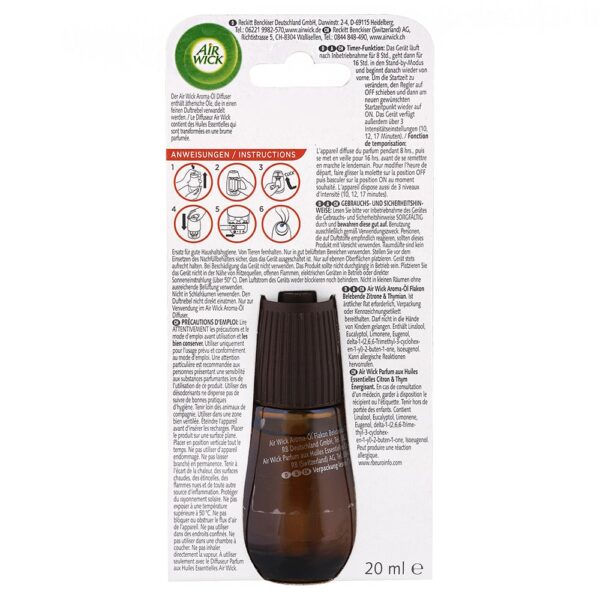 Air Wick Aroma náhradný olej do difuzéra Citrón a Tymián 20 ml - Image 2