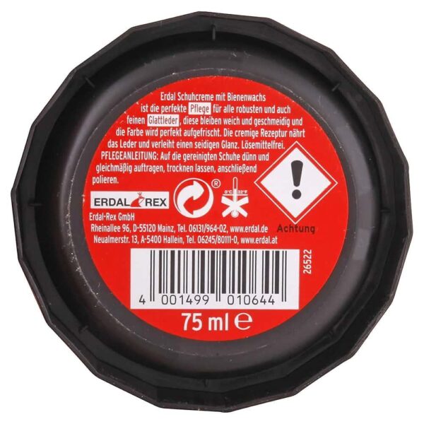 Erdal Classic krém na topánky Čierny 75 ml - Image 2