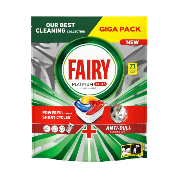 Fairy Platinum Plus All in One kapsule do umývačky riadu 71 ks