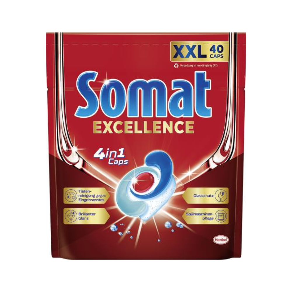 Somat Excellence 4 in 1 kapsule do umývačky riadu 40 ks