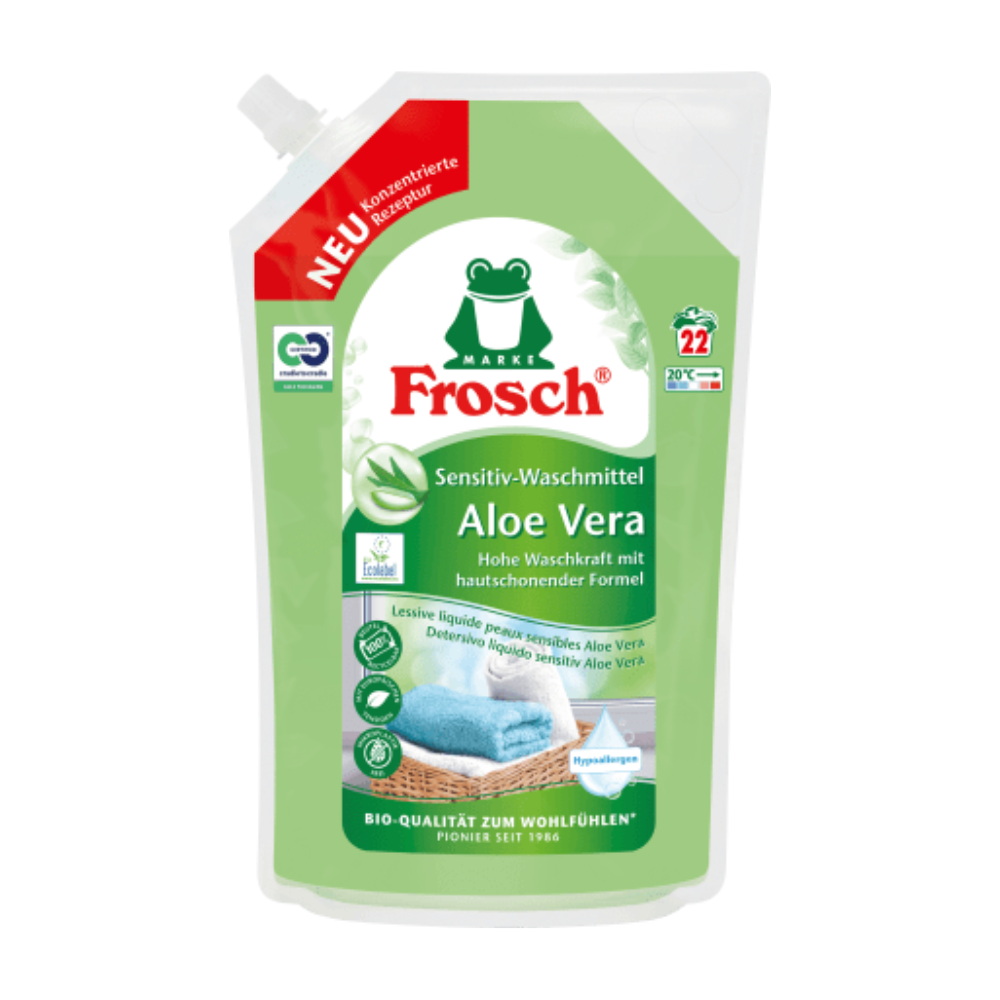 Frosch Eko gél na pranie pre citlivú pokožku Aloe Vera 1