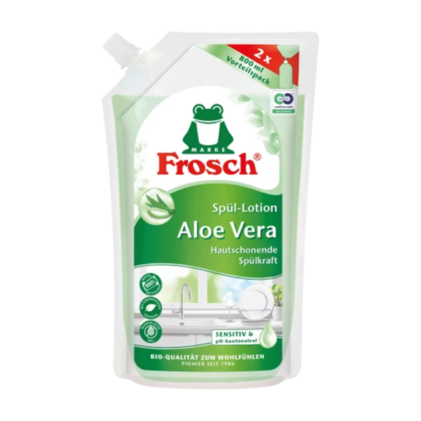 Frosch Eko prostriedok na umývanie riadu náhradná náplň Aloe Vera 800 ml