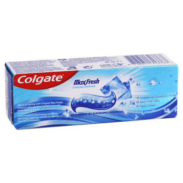 Colgate zubná pasta Max Fresh Cooling Crystals 20 ml - Image 4