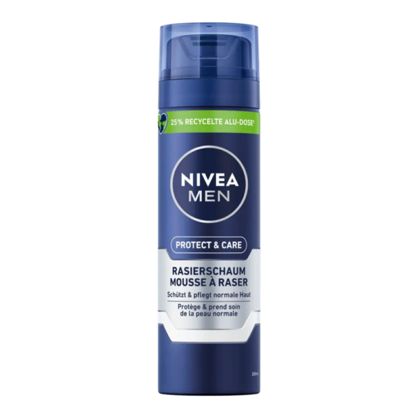 Nivea Men pena na holenie pre mužov Protect & Care 200 ml