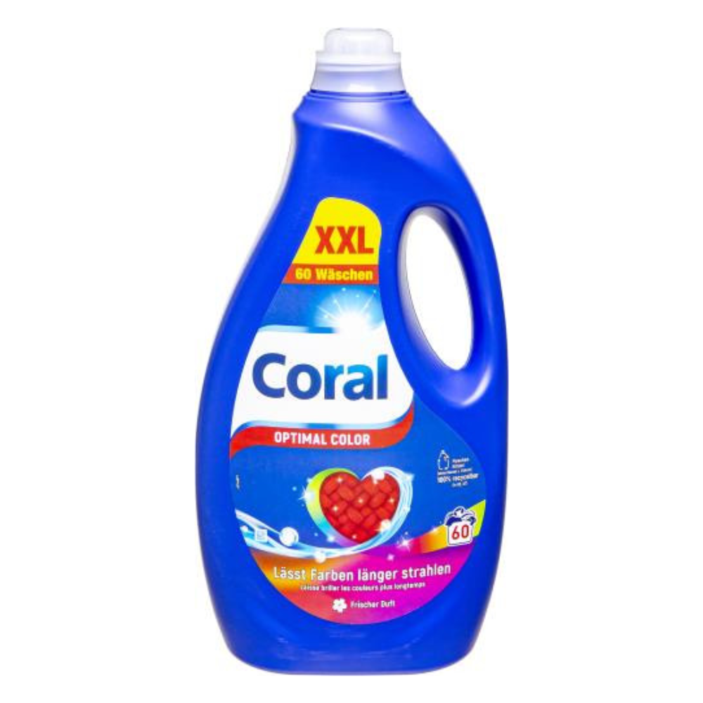 Coral Optimal Color gél na farebné prádlo 3 l / 60 praní