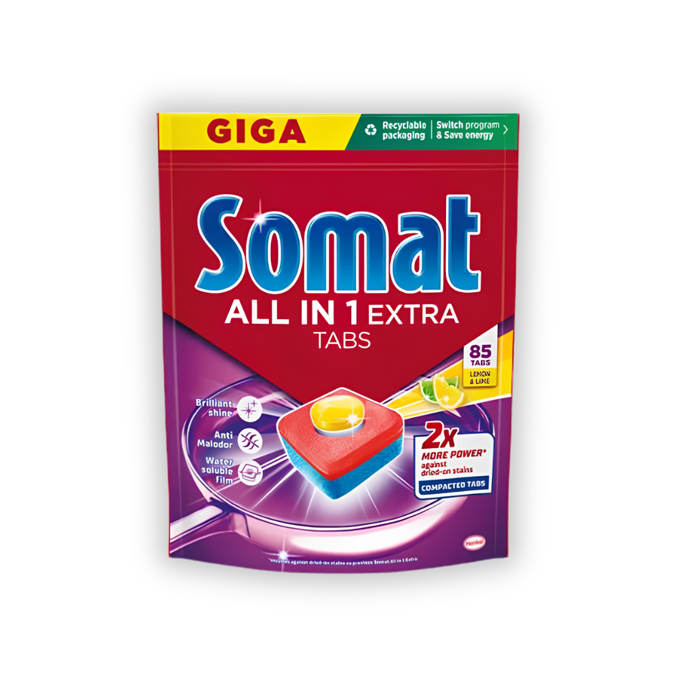 Somat All in 1 Extra tablety do umývačky riadu 85 ks citrón